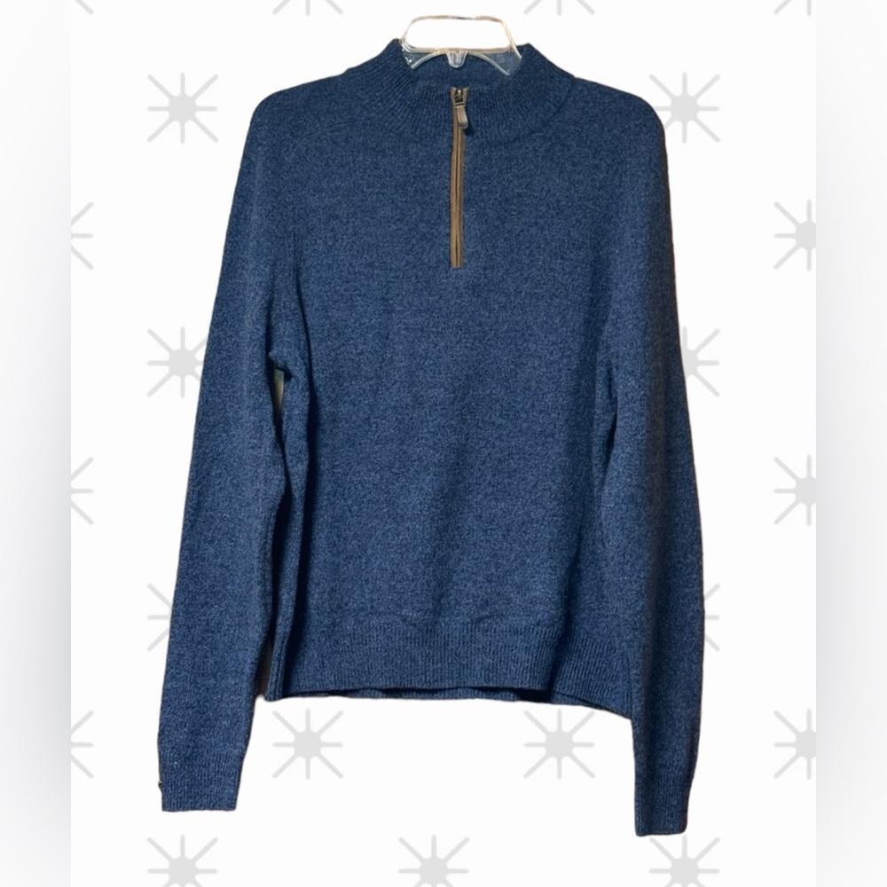 EUC Vineyard Vines Merino Wool Lined Quarter Zip Pullover Sweater